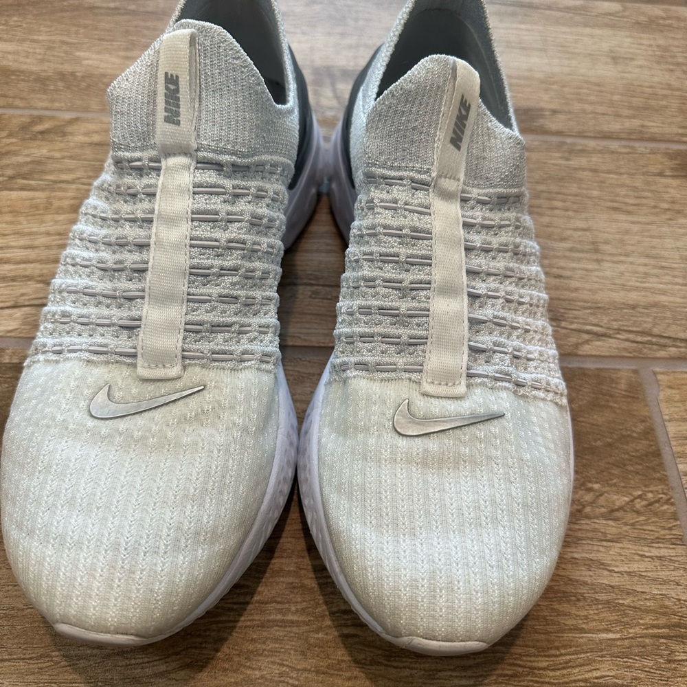 Nike Light Gray Slip-On Sneakers